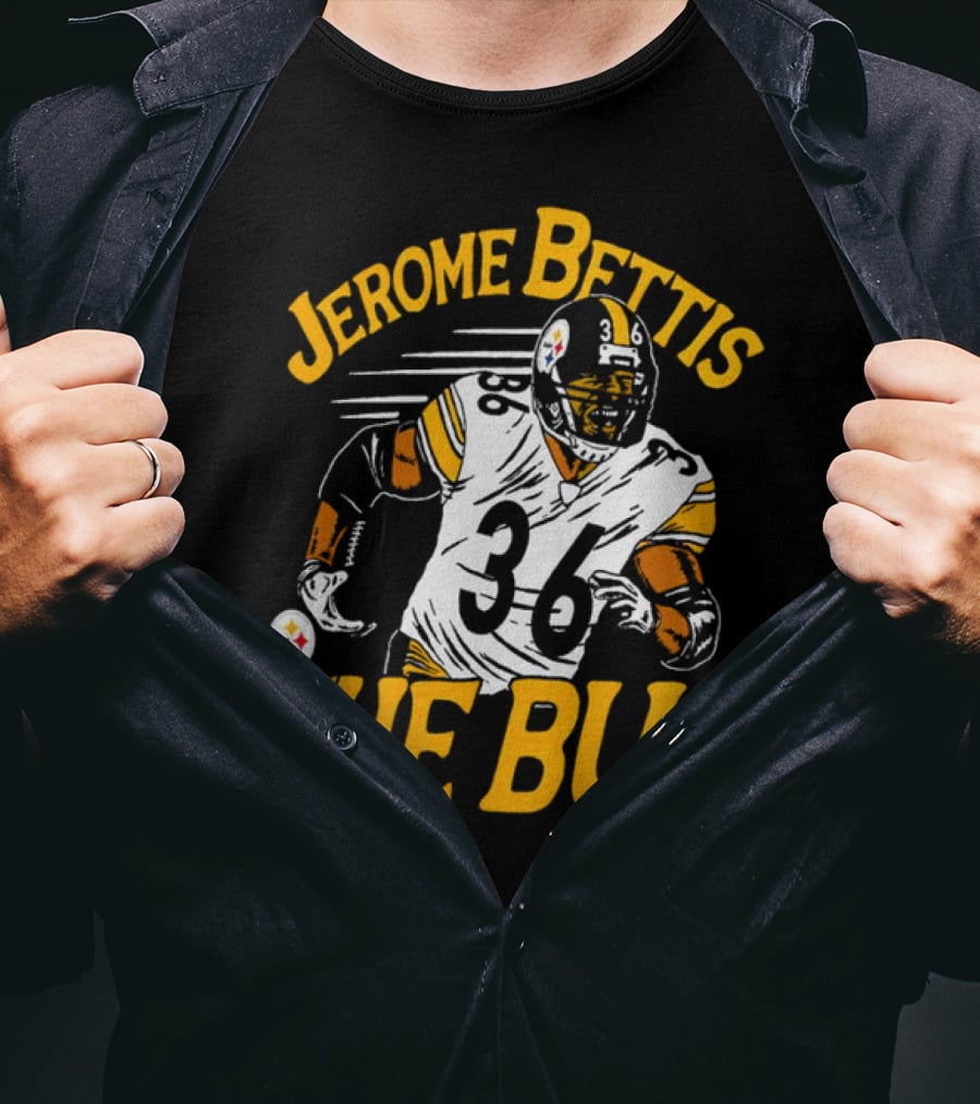 Jerome Bettis The Bus Pittsburgh Steelers 36 Caricature T-Shirt