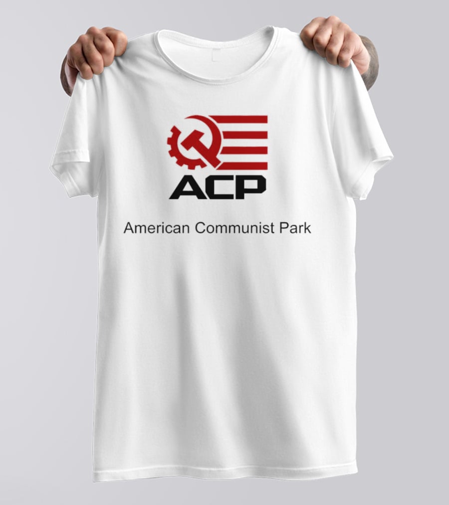 ACP Hammer And Sickle American Communist Park Flag T-Shirt