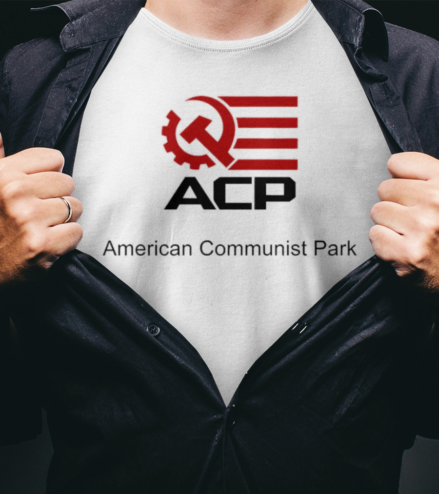 ACP Hammer And Sickle American Communist Park Flag T-Shirt
