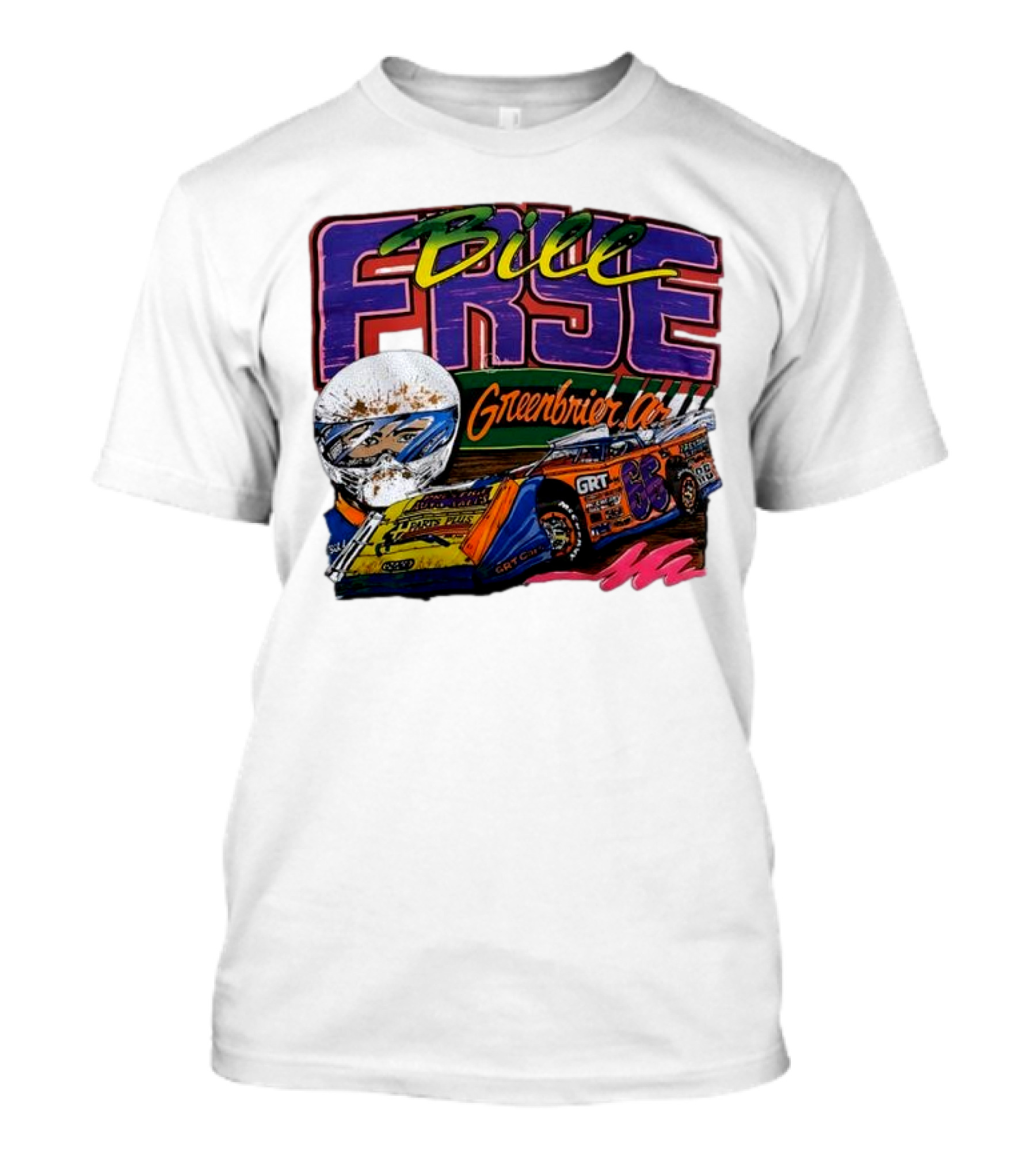 Bill Frye Greenbrier No.66 Dirt Late Model Car GRT Racing T-Shirt