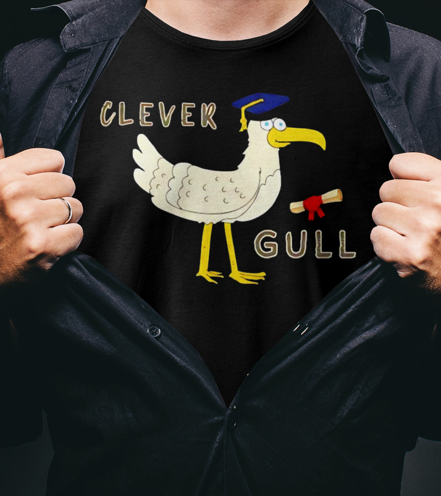 Clever Gull Graduation Humor Supersoft T-Shirt