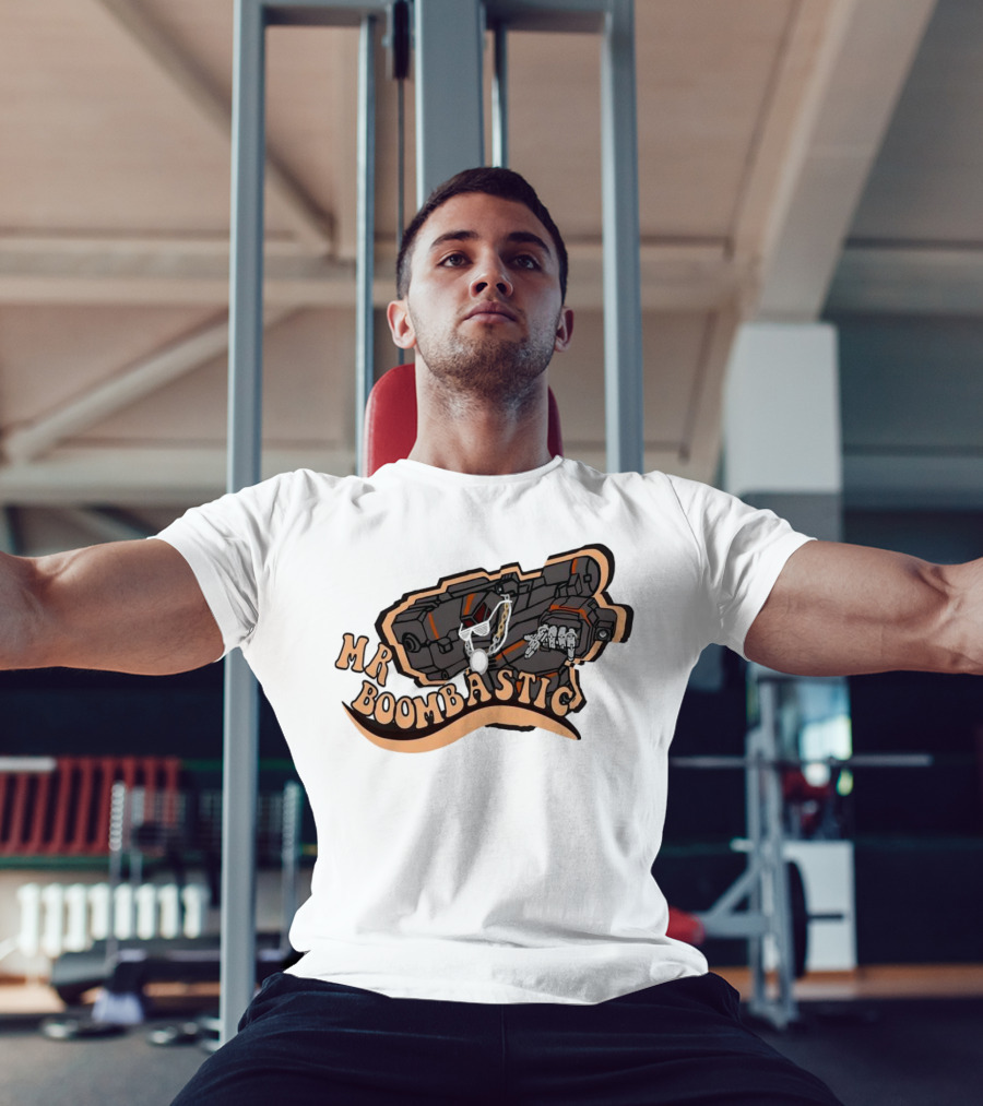 MR BOOMBASTIC Robot Design With Futuristic Mech Elements T-Shirt