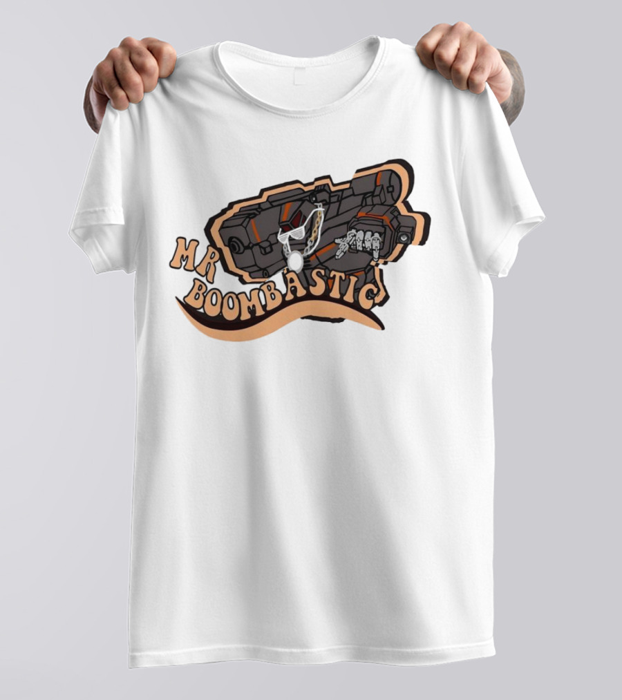 MR BOOMBASTIC Robot Design With Futuristic Mech Elements T-Shirt