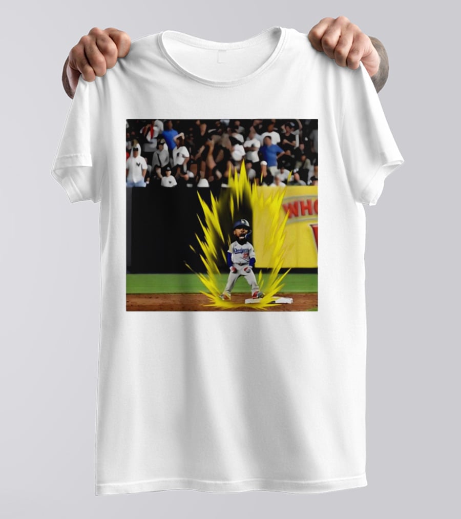 Teoscar Hernández Dodgers Super Saiyan Walk-Off Moment T-Shirt