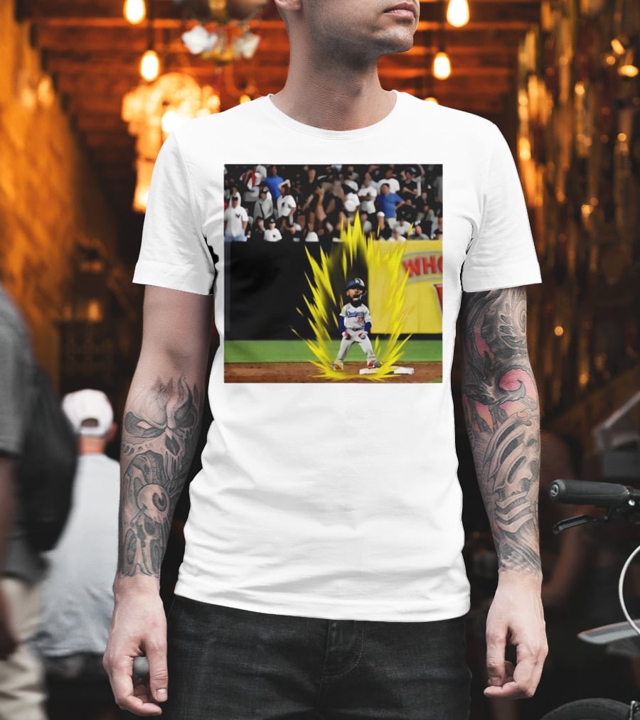 Teoscar Hernández Dodgers Super Saiyan Walk-Off Moment T-Shirt
