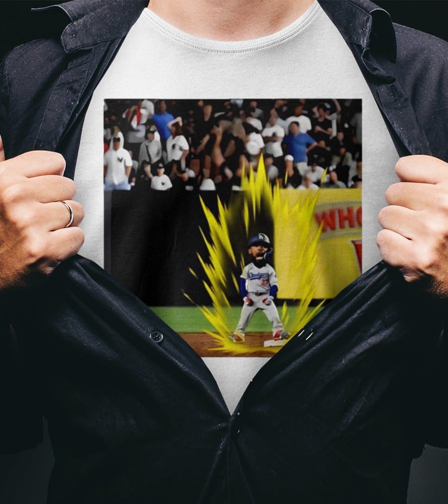 Teoscar Hernández Dodgers Super Saiyan Walk-Off Moment T-Shirt