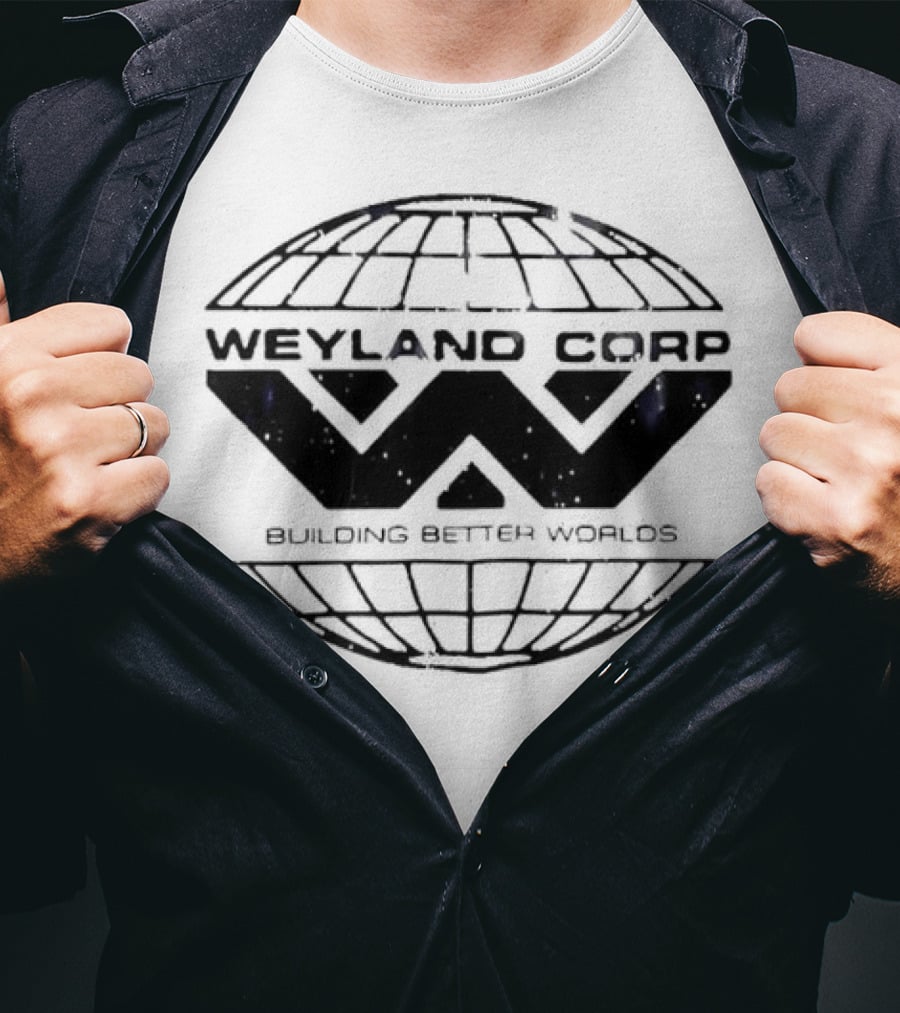 Weyland Corp Building Better Worlds Logo Alien Franchise T-Shirt