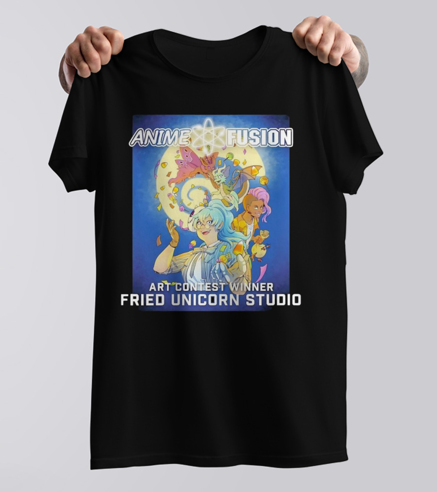 Anime Fusion Fried Unicorn Studio Art Contest Winner T-Shirt