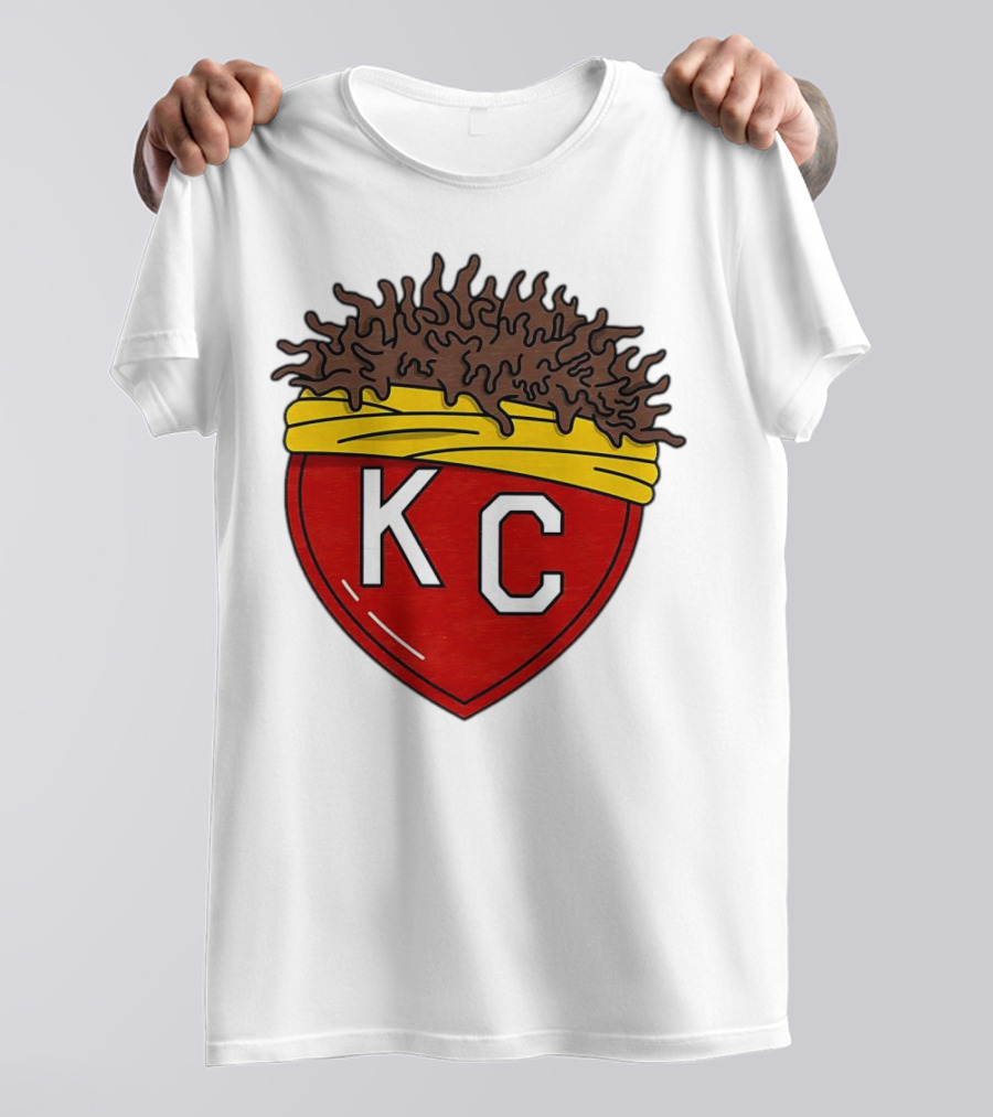 Kansas City Chiefs KC Heart French Fries T-Shirt