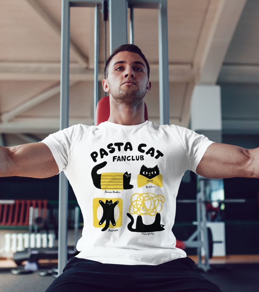 Pasta Cat Fanclub Penne Purrter ZitiFeline Pawrioli Meowgetty T-Shirt