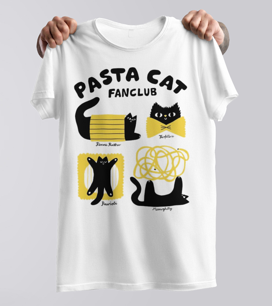 Pasta Cat Fanclub Penne Purrter ZitiFeline Pawrioli Meowgetty T-Shirt
