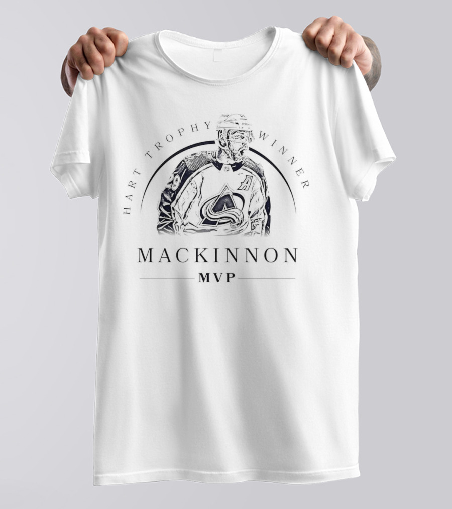 Colorado Avalanche Nathan MacKinnon Hart Trophy Winner MVP T-Shirt