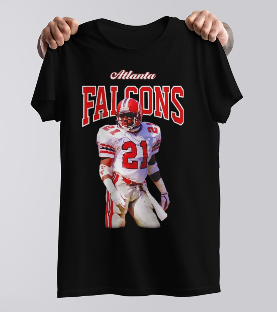 Atlanta Falcons Deion Sanders Retired Player 21 Sideline Legend T-Shirt