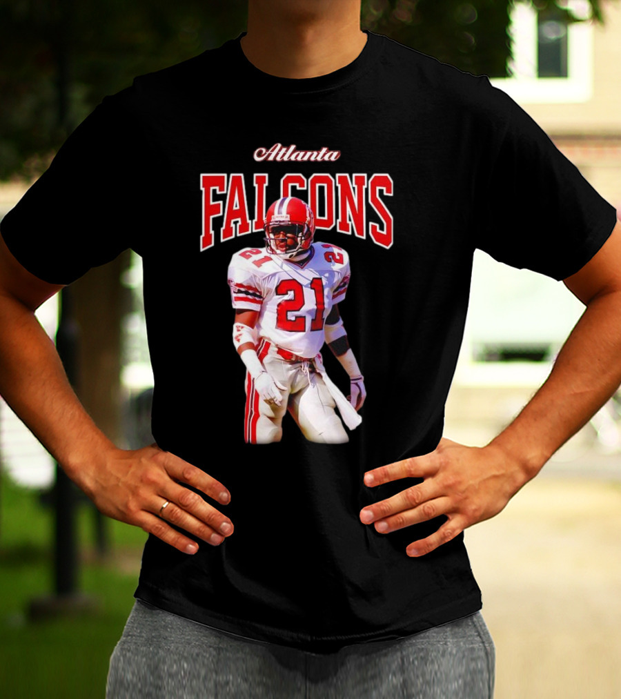 Atlanta Falcons Deion Sanders Retired Player 21 Sideline Legend T-Shirt