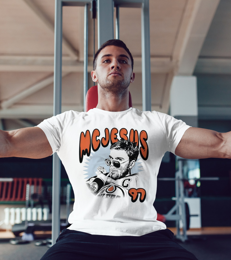 Edmonton Oilers McJesus 97 Connor McDavid T-Shirt