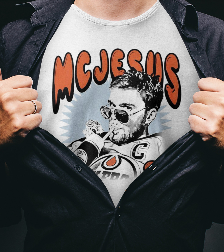 Edmonton Oilers McJesus 97 Connor McDavid T-Shirt