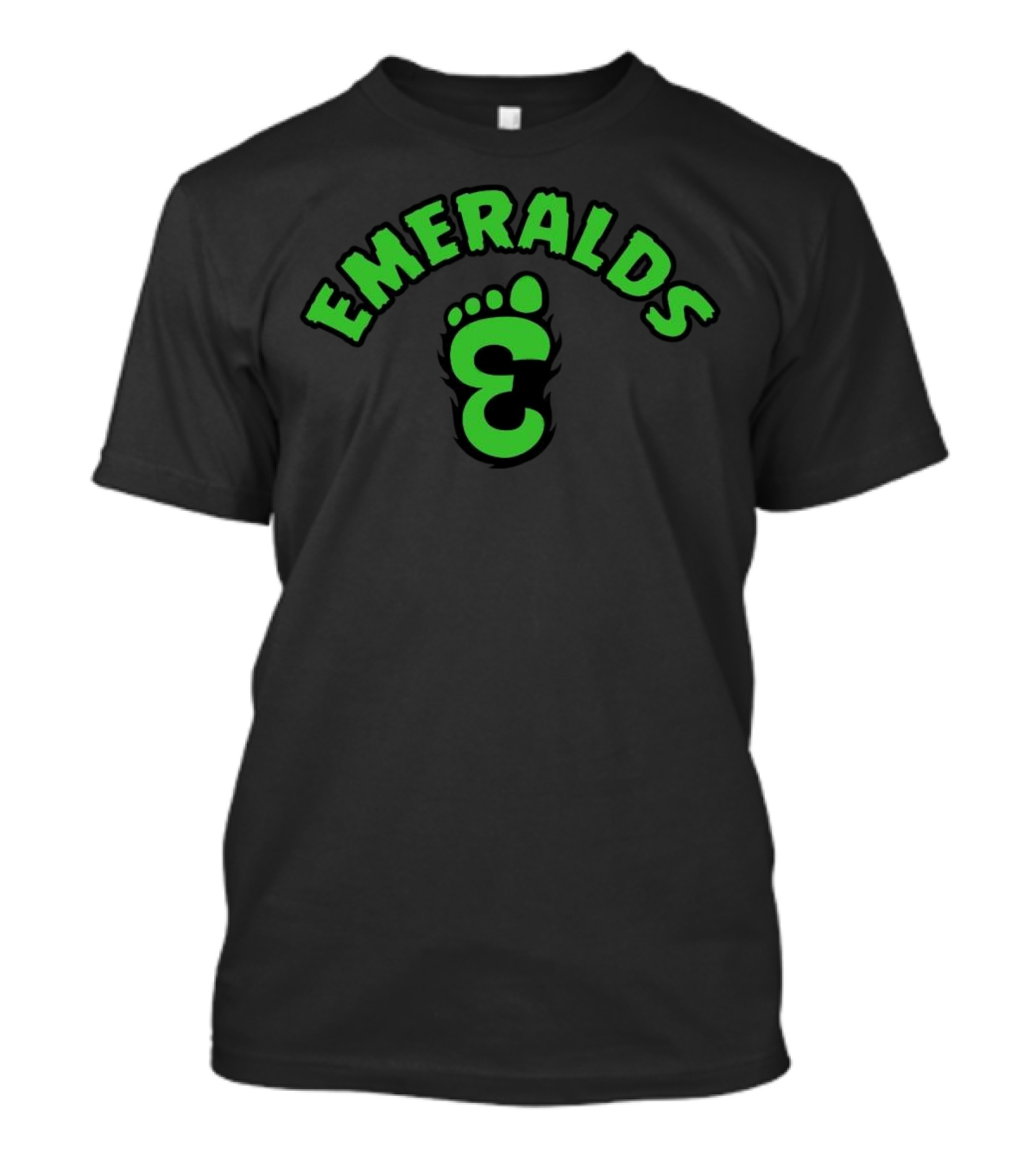 Emeralds Bigfoot Footprint T-Shirt