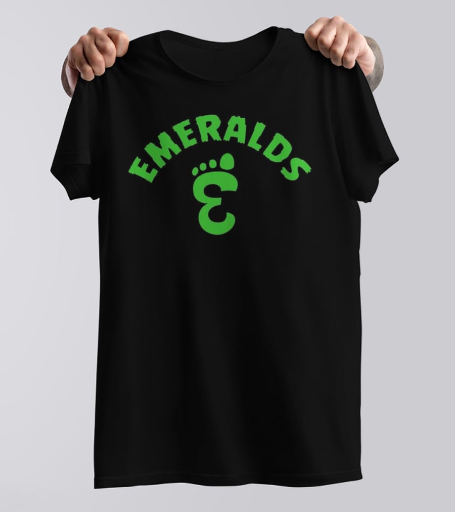 Emeralds Bigfoot Footprint T-Shirt
