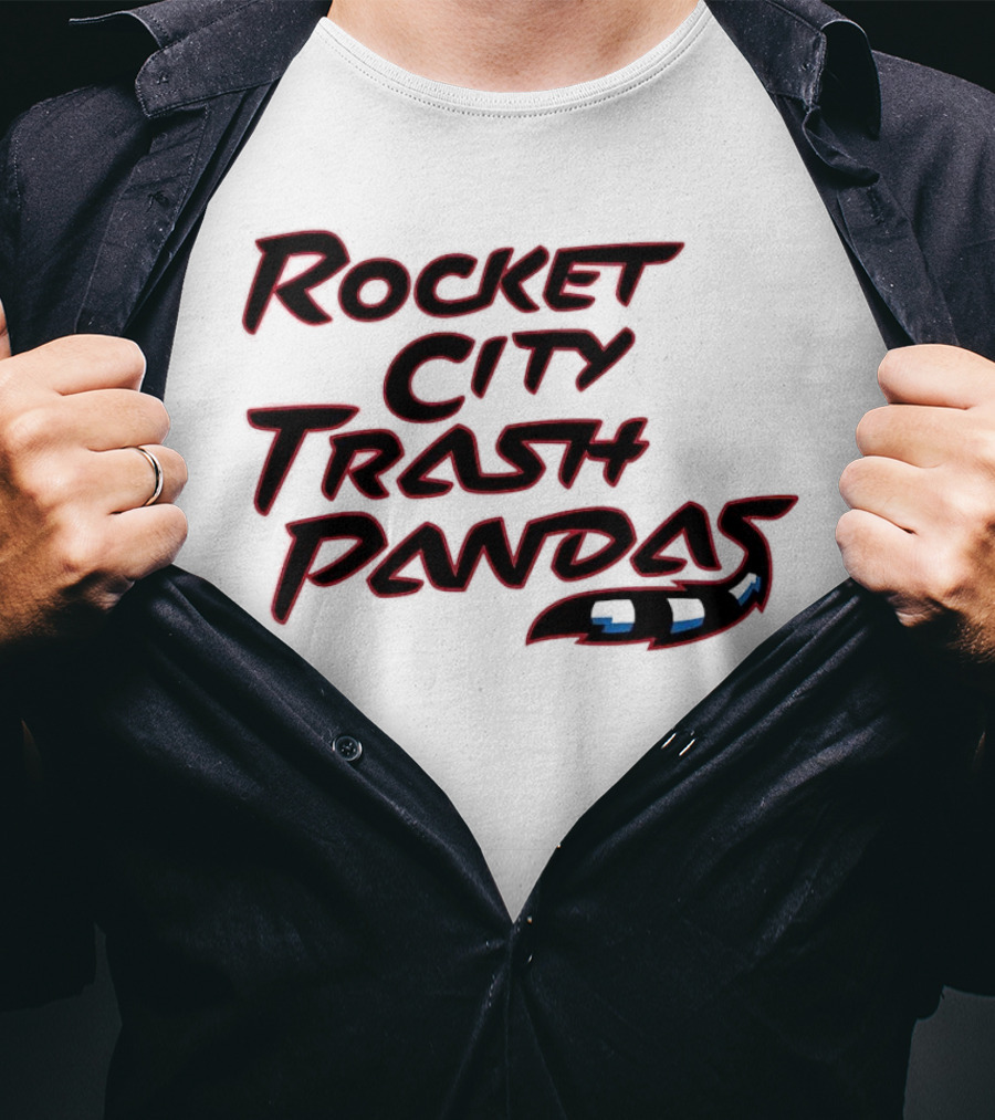 Rocket City Trash Pandas Black Tail T-Shirt