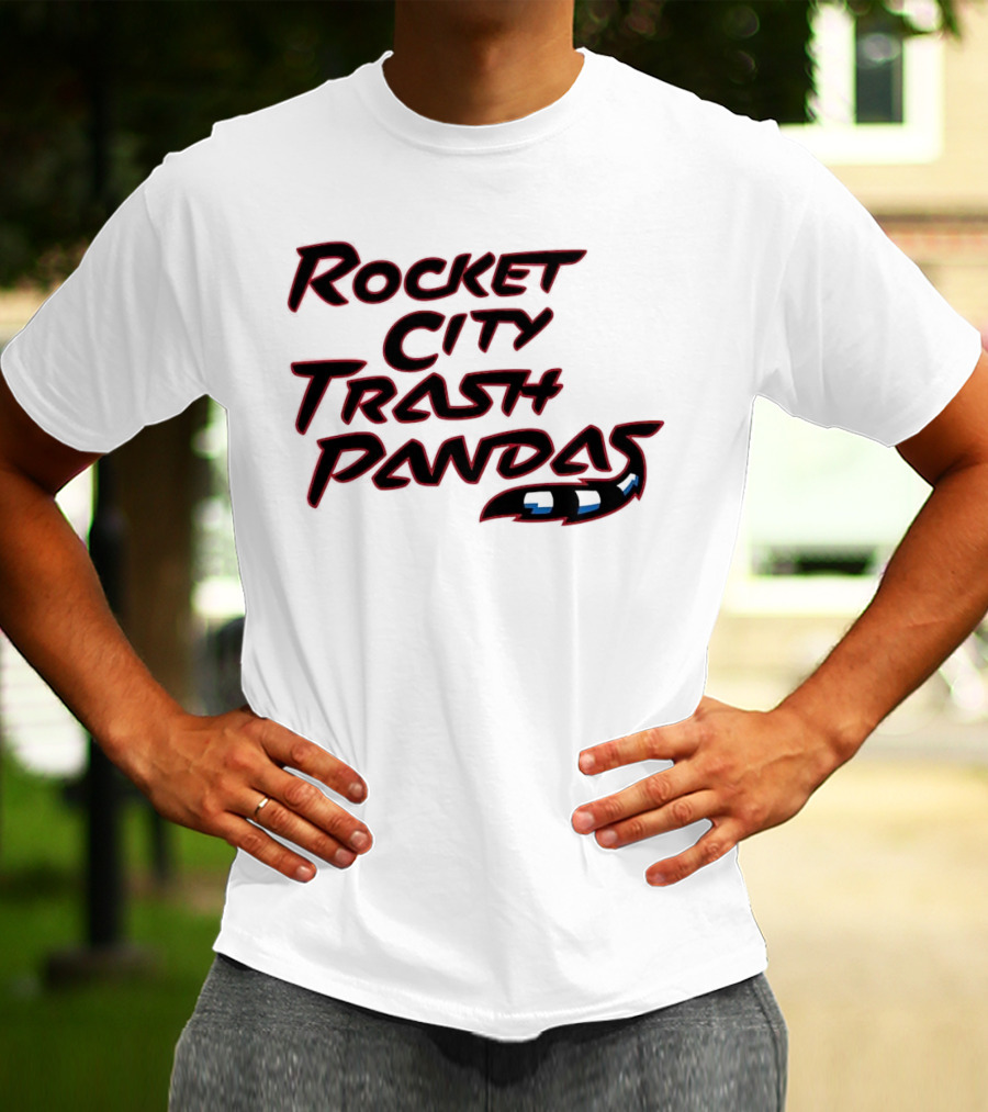 Rocket City Trash Pandas Black Tail T-Shirt