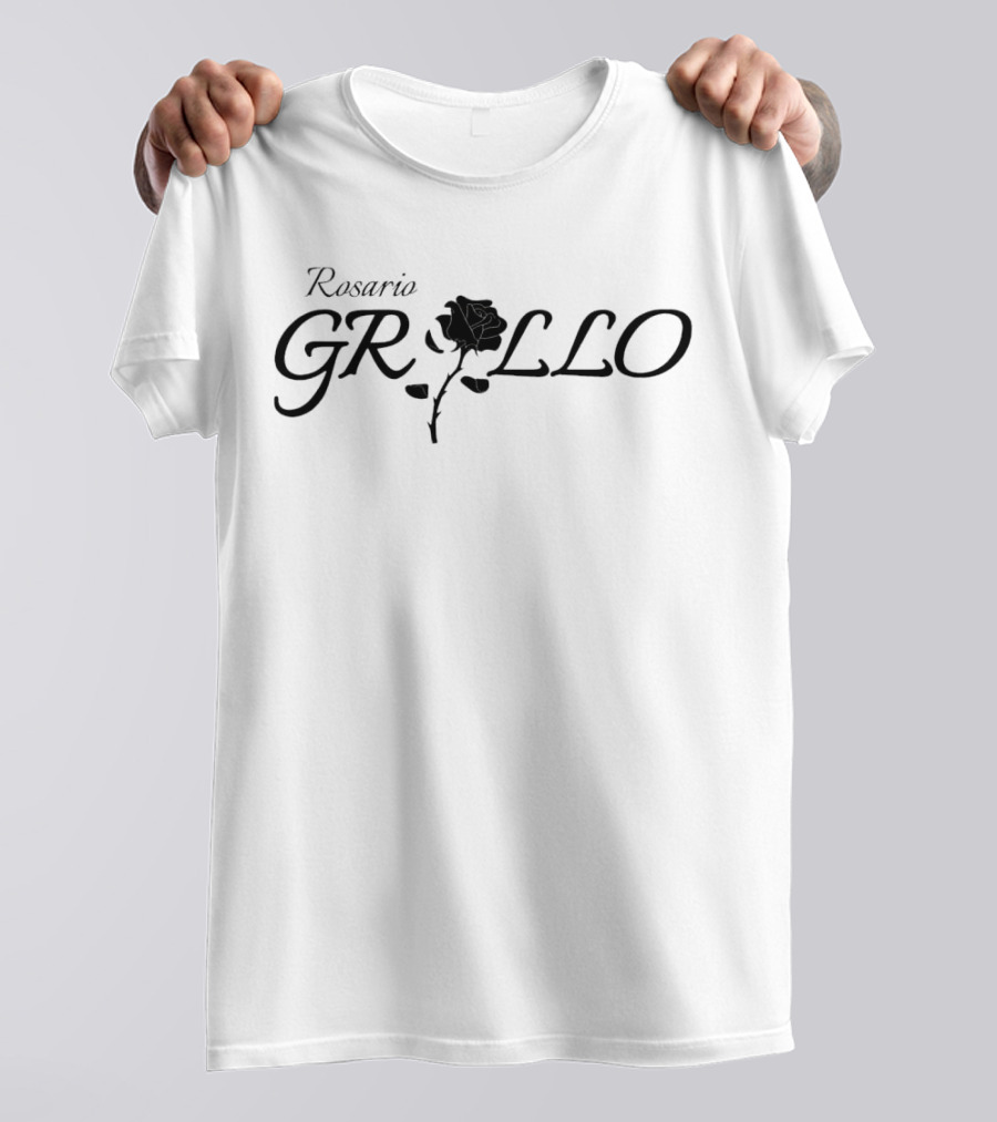 Rosario Grillo Black Rose Emblem T-Shirt