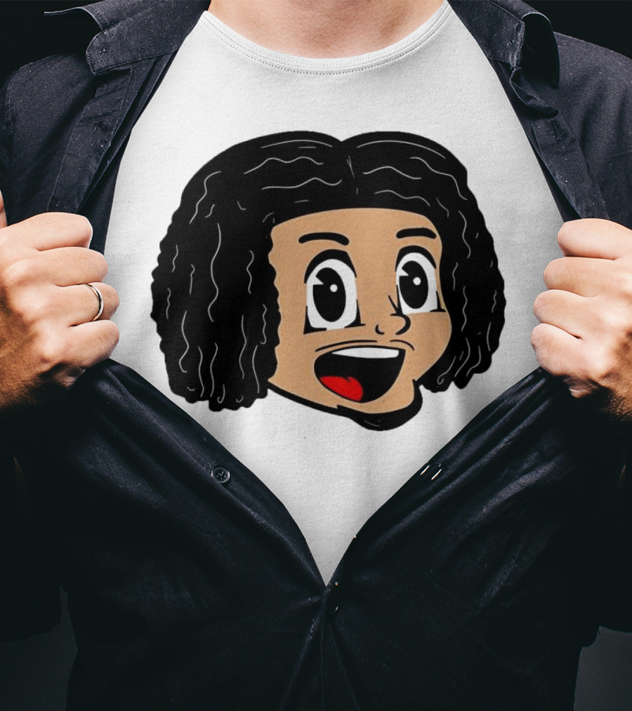 Cookiee Wright Cartoon Face Expression T-Shirt
