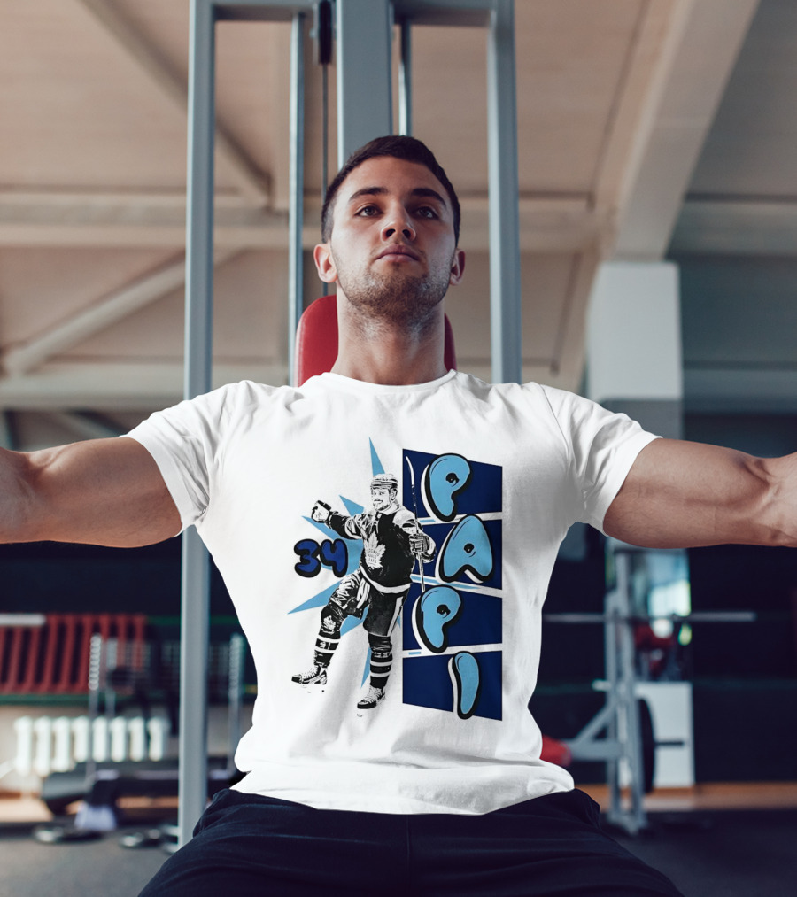 Toronto Maple Leafs Auston Matthews 34 Papi Hockey Legend T-Shirt