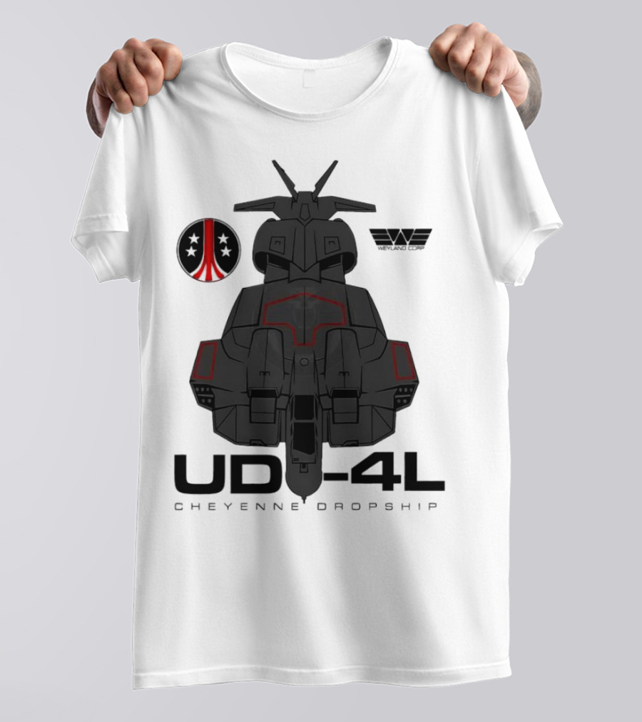 Alien UD-4L Cheyenne Dropship Weyland Yutani Corporation Badge T-Shirt