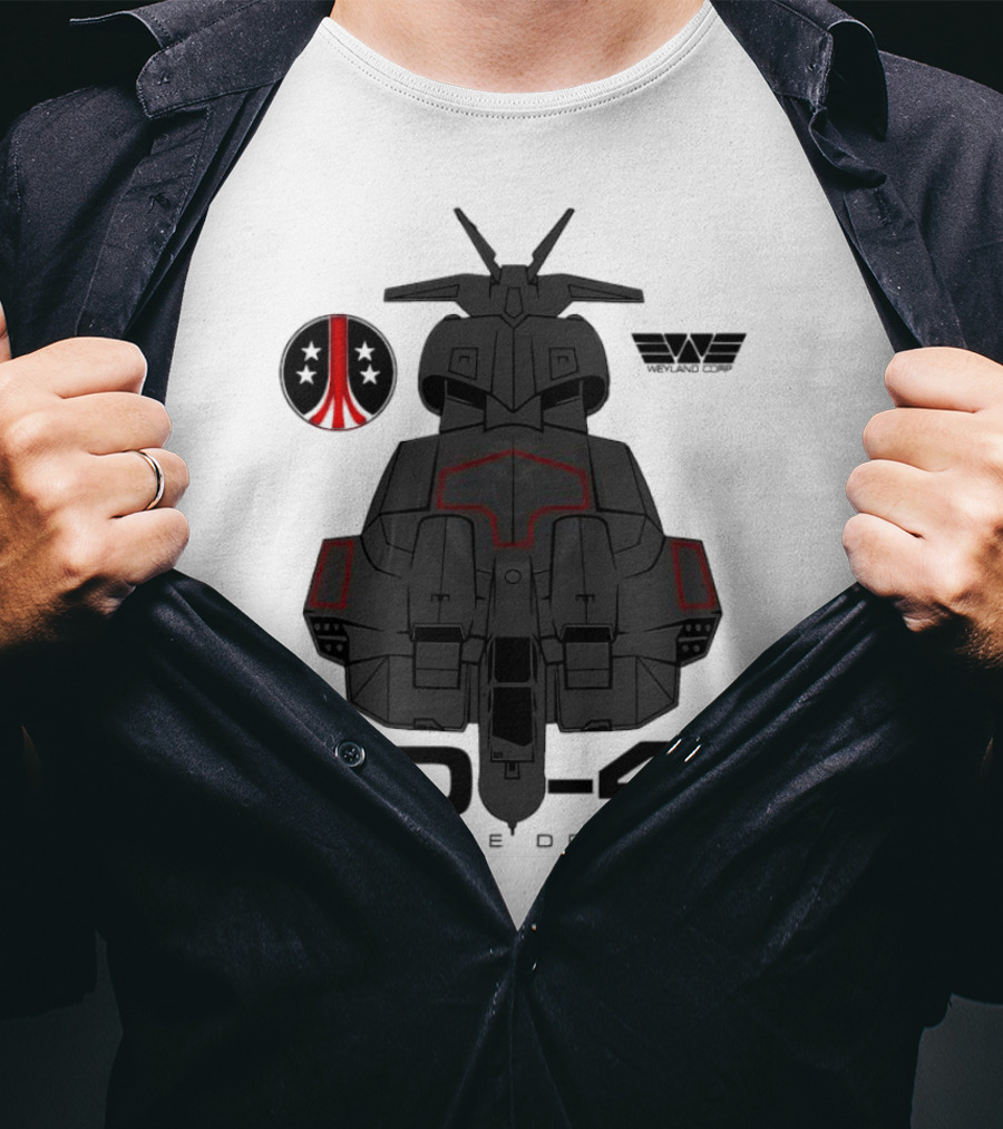 Alien UD-4L Cheyenne Dropship Weyland Yutani Corporation Badge T-Shirt
