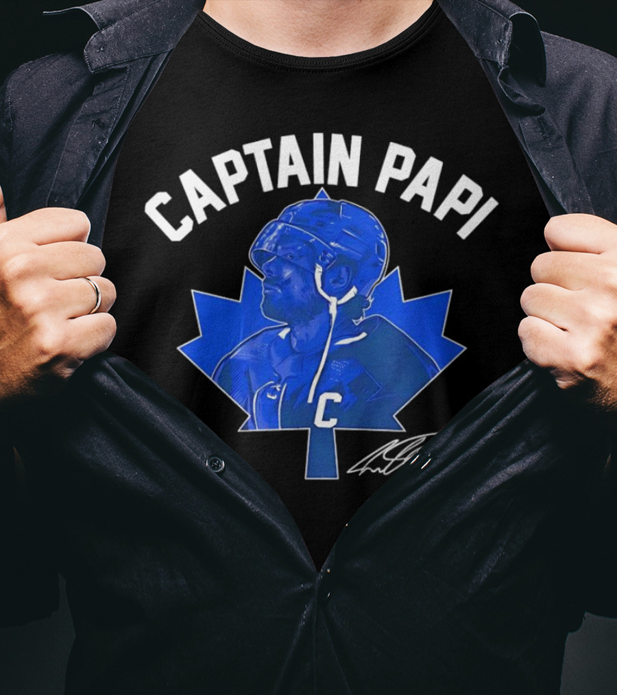 Captain Papi Auston Matthews Toronto Maple Leafs Signature T-Shirt