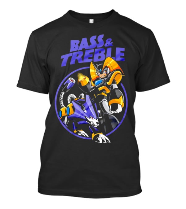 Bass And Treble Mega Man X Black Sabbath Crossover T-Shirt