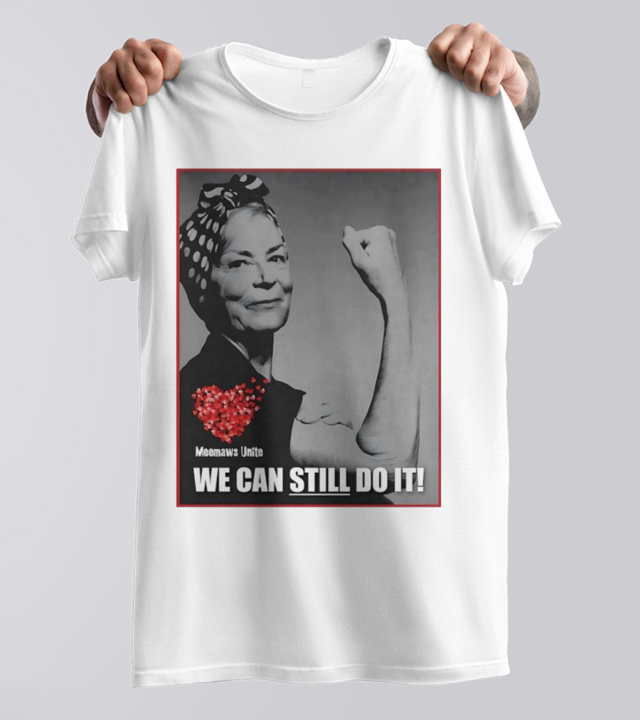 Meemaws Unite We Can Still Do It Polka Dot Bandana Heart T-Shirt