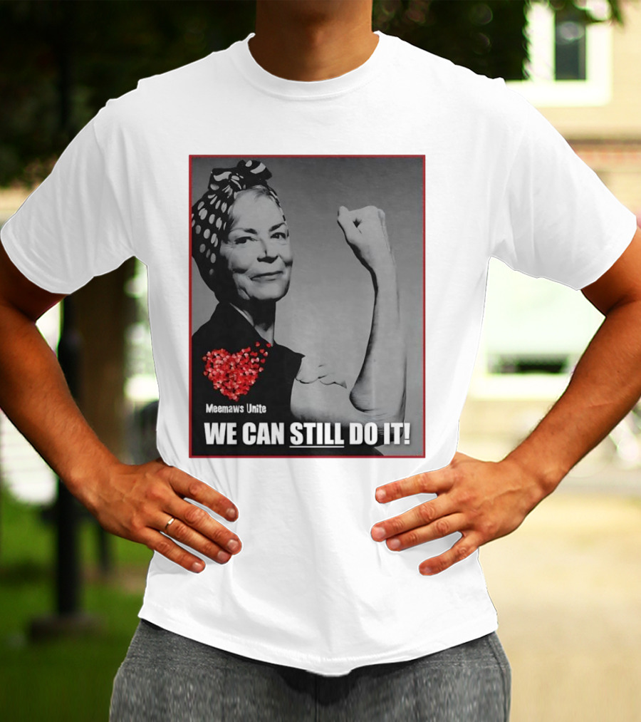 Meemaws Unite We Can Still Do It Polka Dot Bandana Heart T-Shirt