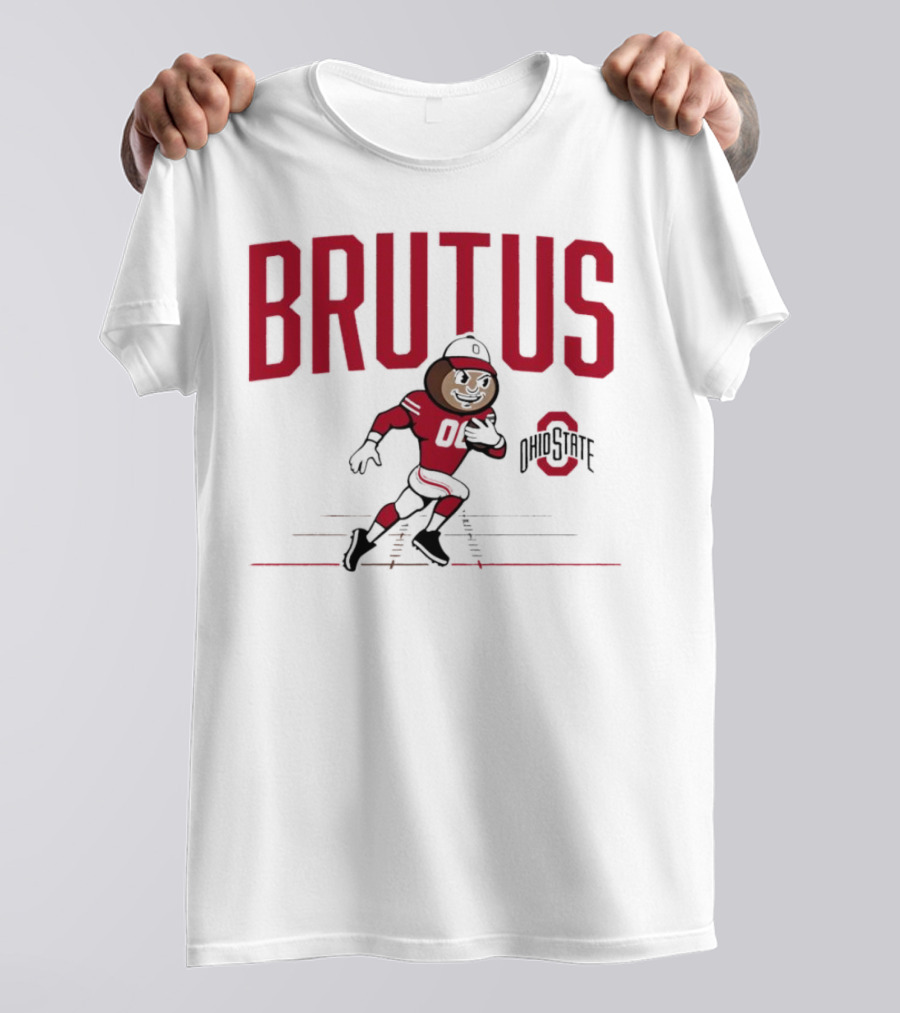 Brutus Ohio State Buckeyes 00 Running Mascot T-Shirt