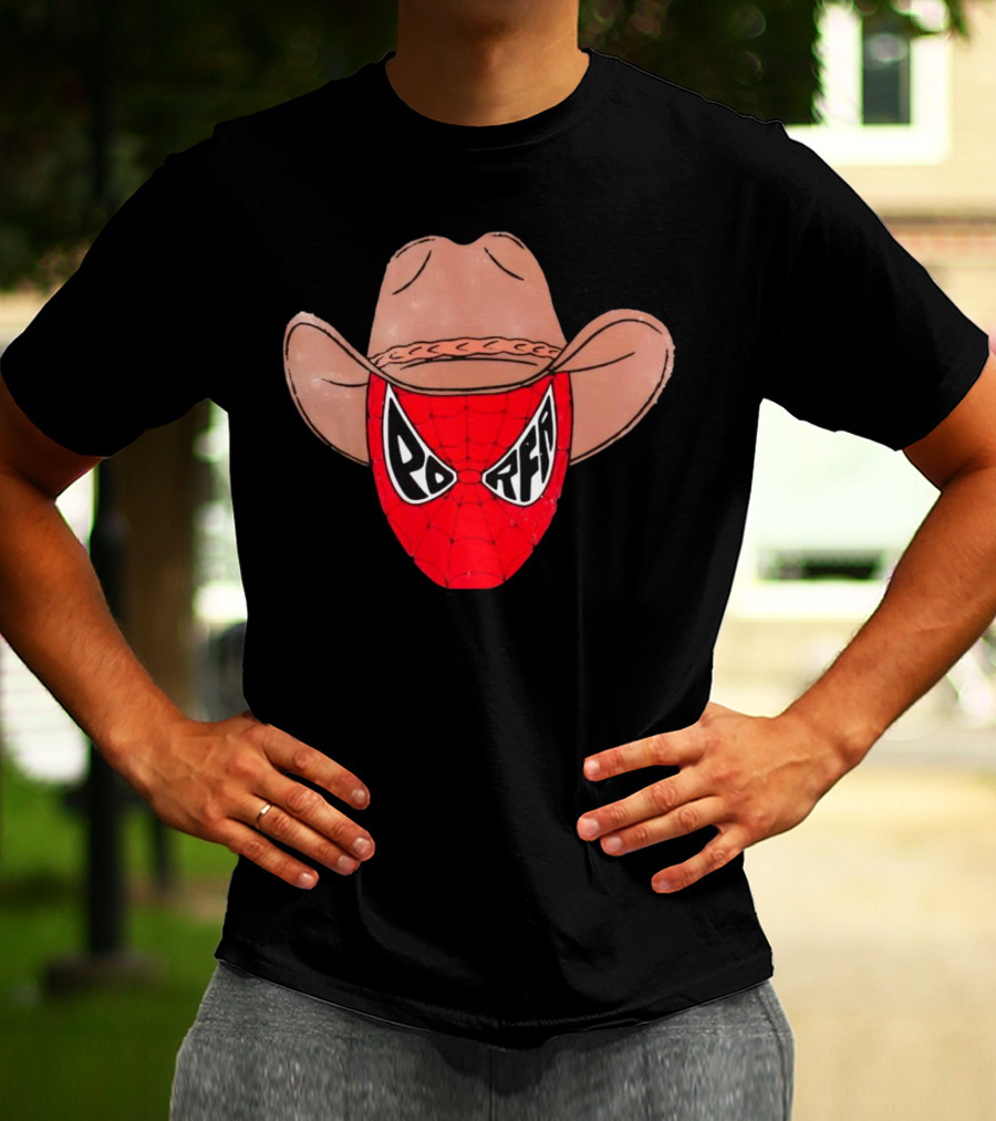 Porfa Porfaman Cowboy Spider Man T-Shirt