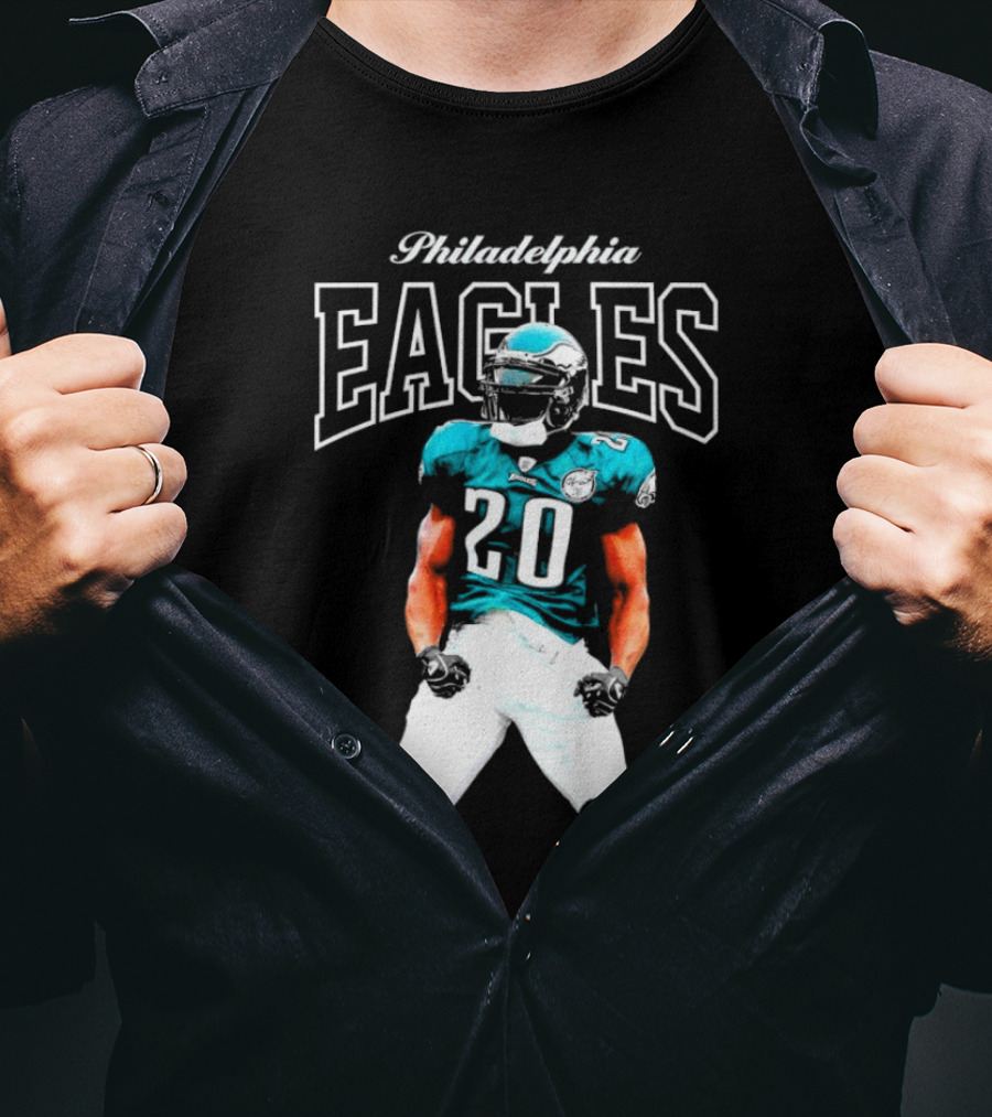 Philadelphia Eagles Brian Dawkins Number 20 Retired Player T-Shirt