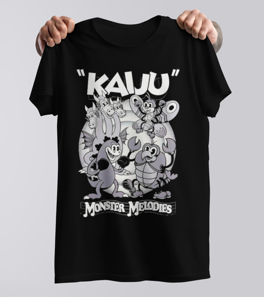 Kaiju Cartoon Monster Melodies Musical Characters T-Shirt