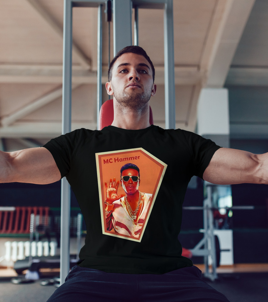MC Hammer Retro Iconic Style Sunglasses Chains Wave Hand Gesture T-Shirt