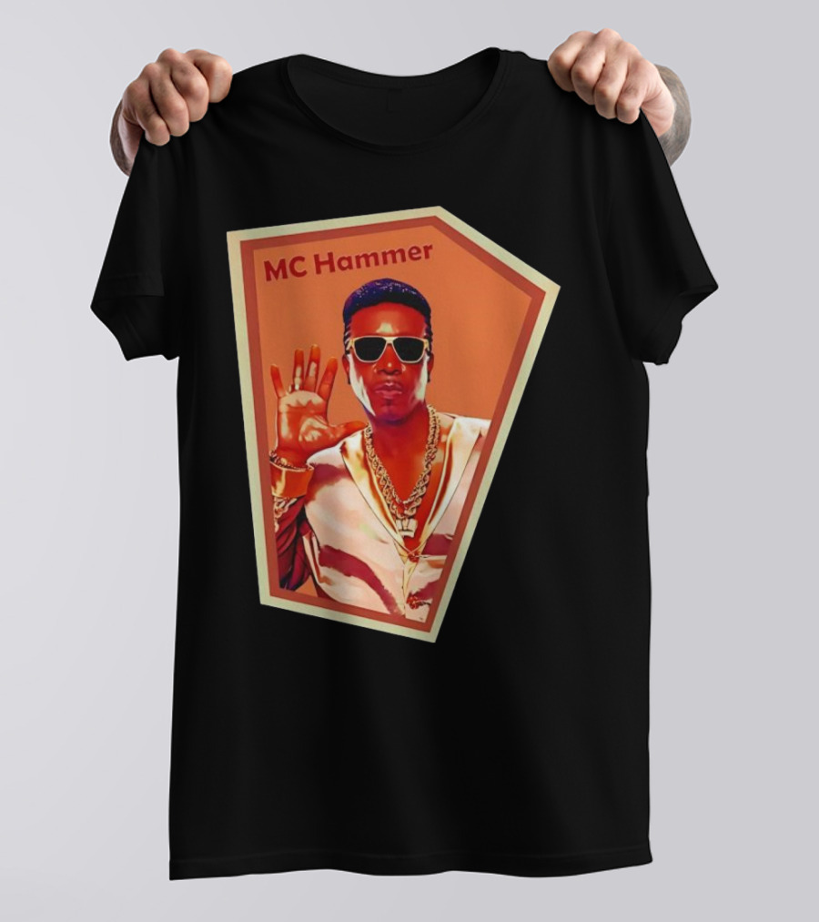 MC Hammer Retro Iconic Style Sunglasses Chains Wave Hand Gesture T-Shirt
