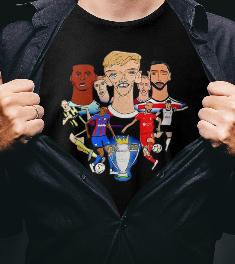 Premier League Stars With Trophy T-Shirt