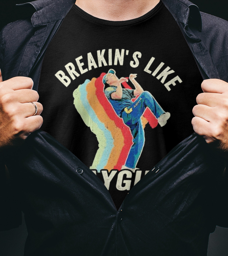 BREAKIN'S LIKE RAYGUN VINTAGE RETRO DANCER T-Shirt