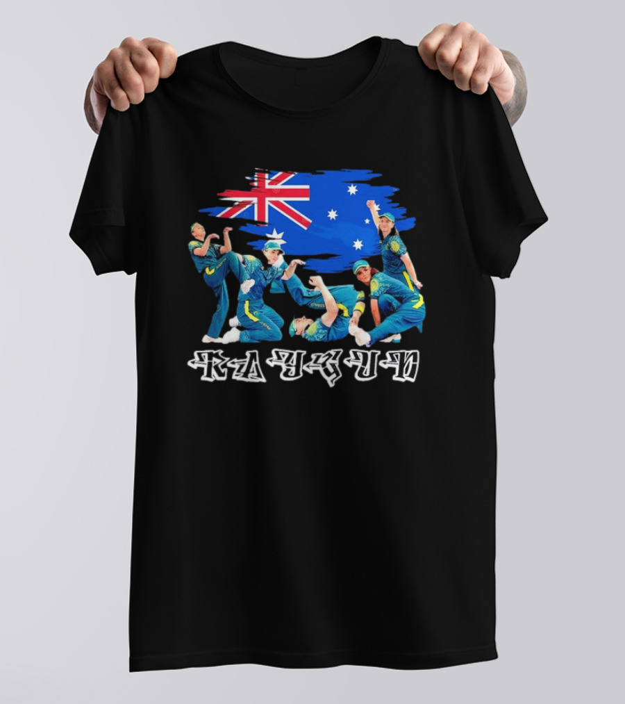Raygun Rachael Gunn B-girl With Australia Flag T-Shirt
