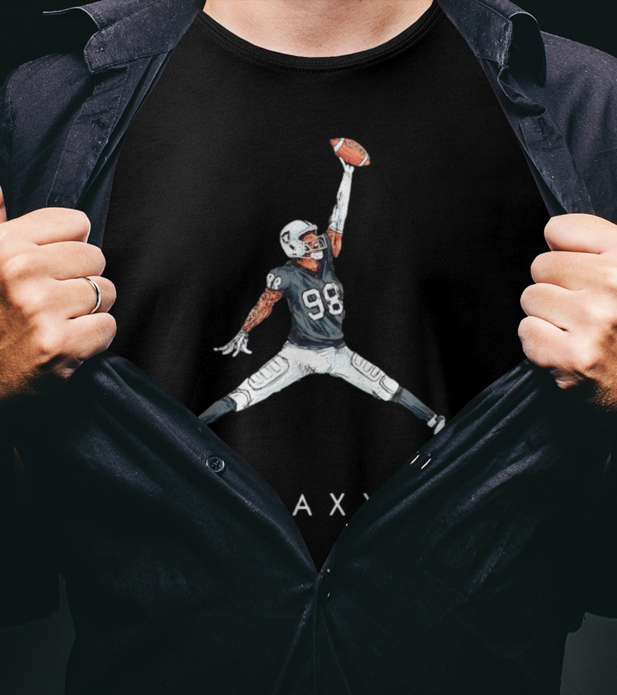 Maxx Crosby Las Vegas Raiders 98 Jumpman Style Maxx T-Shirt
