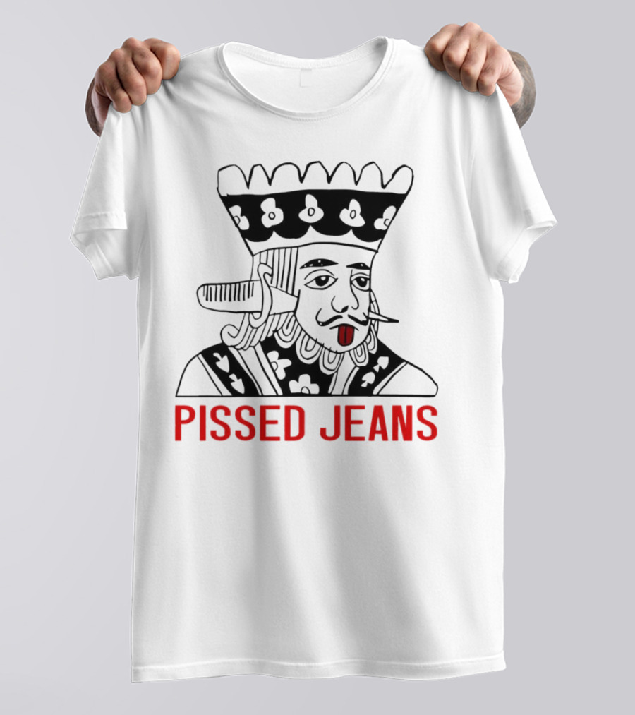 Pissed Jeans Playing Card King With Red-Tipped Tongue T-Shirt