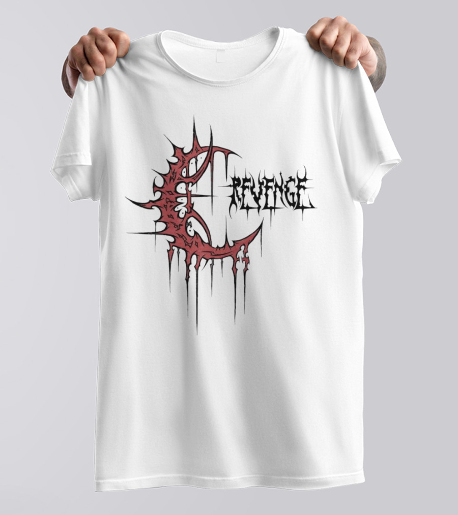 Revenge Crescent Dripping Blood T-Shirt