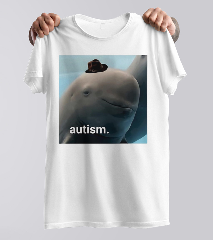 Autism Dolphin Meme With Hat T-Shirt