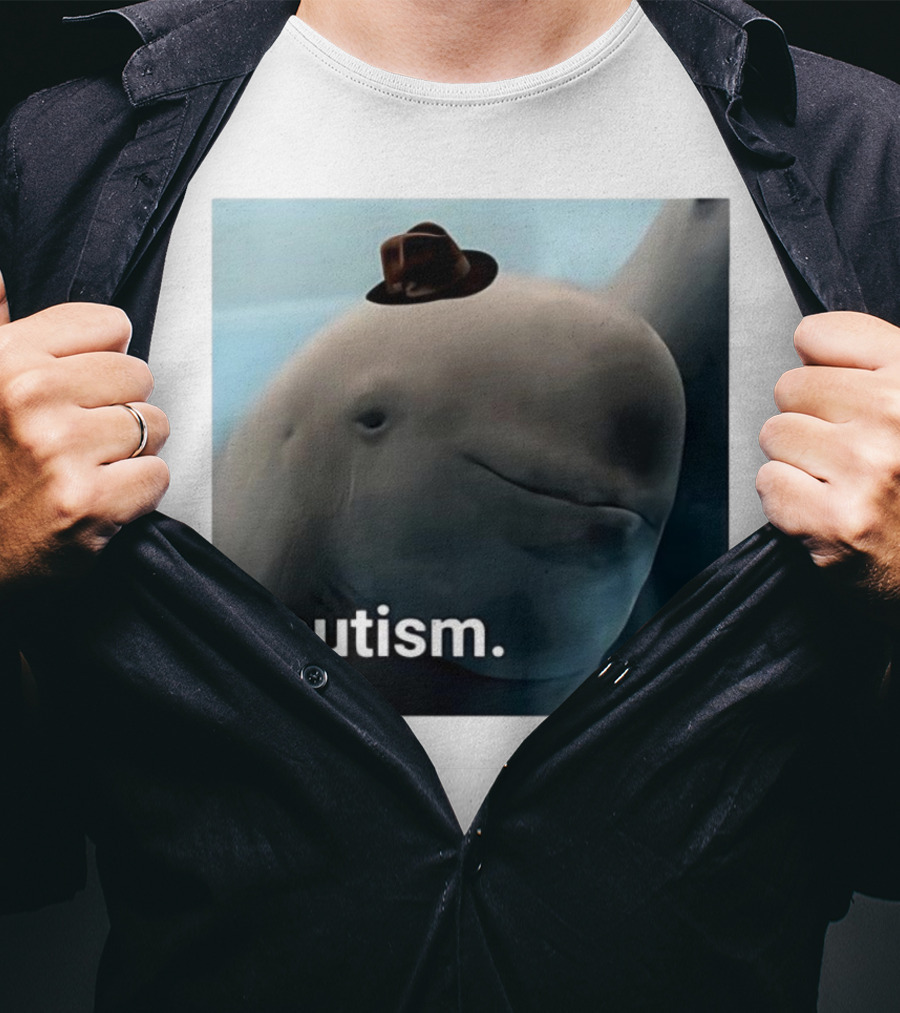 Autism Dolphin Meme With Hat T-Shirt