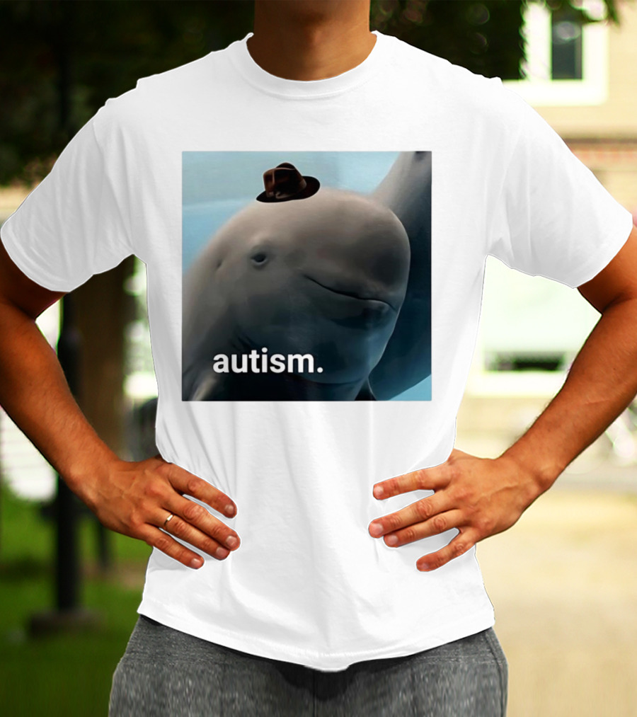 Autism Dolphin Meme With Hat T-Shirt