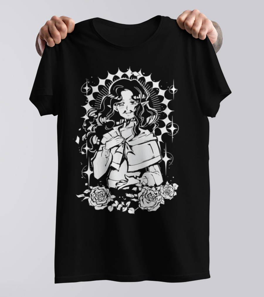 Elf Senshi Meshi Most Handsome Chef With Roses In Dungeon T-Shirt