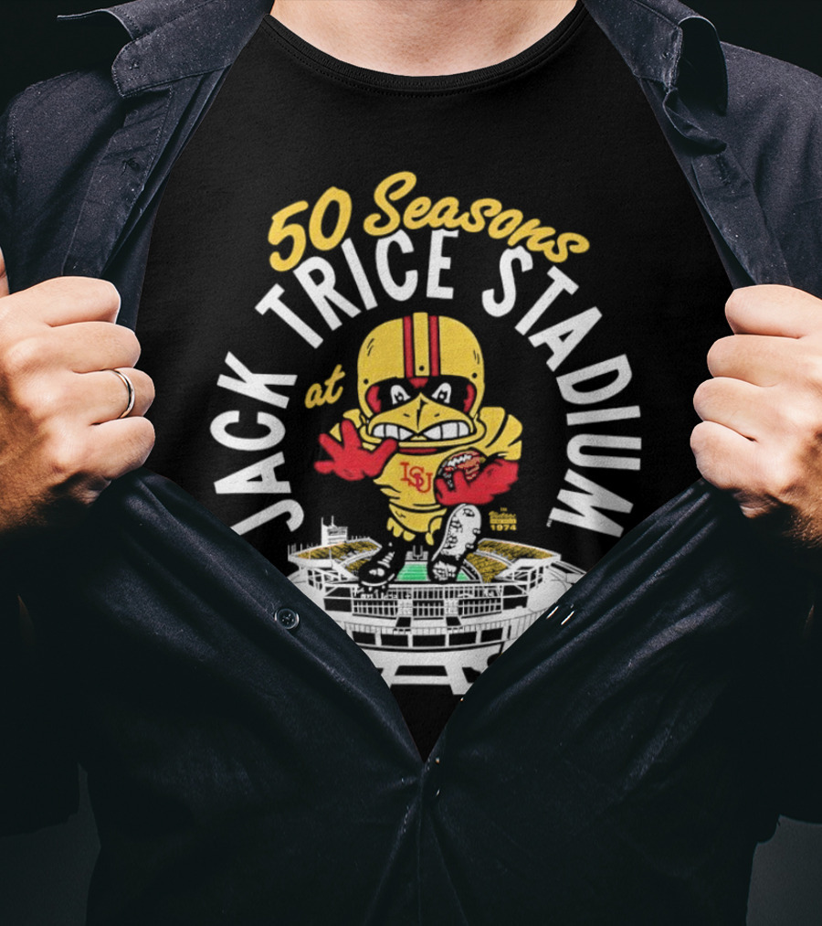 50 Seasons At Jack Trice Stadium Iowa State Cyclones Mascot T-Shirt